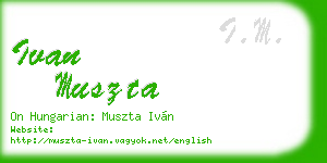 ivan muszta business card