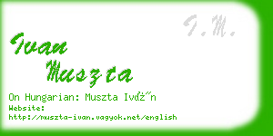 ivan muszta business card